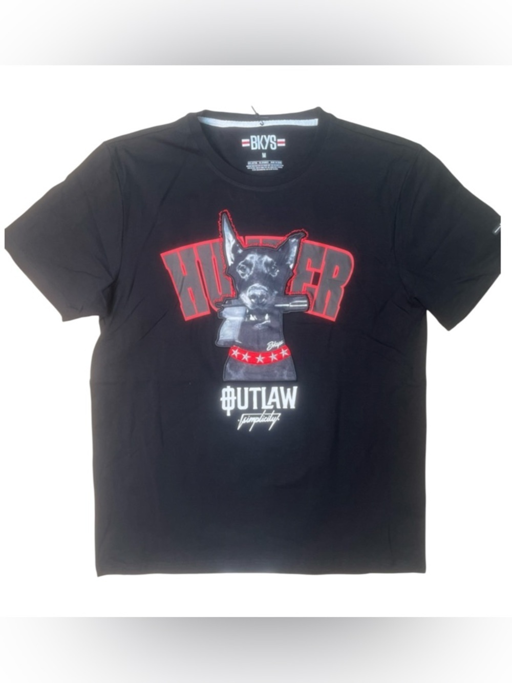 BKYS Men’s Outlaw Hitter Graphic Tee - Black/Red
